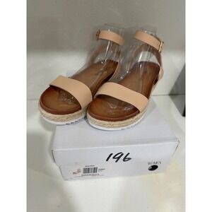 Dream Pairs Kathy Nude Espadrille‎ Flatform Sandals Ankle Strap  Women's Shoes